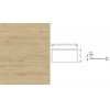 Second Nature Accessories - 886mm back & base set  for use with Wardrobe Lift Top