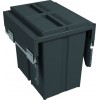 Second Nature Accessories - Pull-Out Waste Bin With Metal Lid (Fixed) 2 x 29 Litre Bins