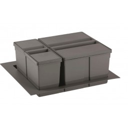 Pull-Out Waste Bin, 1 x 20 Litre & 1 x 9 Litre Bin