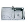 Sinks & Taps - Clearwater Deep Blue Small Single Bowl, Single Drainer