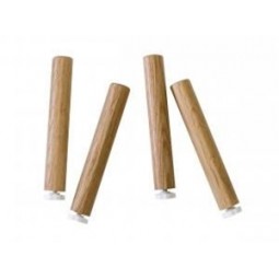 Set Of 4 Round Timber Pins For Plate Holders