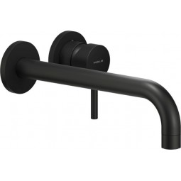 Live wall mounted single lever tap, Matt Black