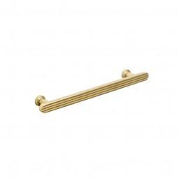 Henley, Fluted bar handle, classic, 160mm, Aged Brass