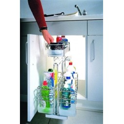 Cleaning Utensils Pull-Out Unit, 274mm Wide