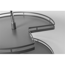 Anthracite ¾ Carousel Set With MFC Shelf, 700mm Diameter