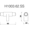 T-Bar 62mm Length