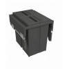 Second Nature Accessories - Pull-Out Waste Bin With Plastic Lid, 2 x 29 Litre Bins