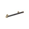 Second Nature Handles - Maybrook, Fluted pull handle, 128mm, Pewter/Satin Brass