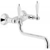Second Nature Accessories - Antica wall mounted dual lever tap, Chrome