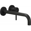Second Nature Accessories - Live wall mounted single lever tap, Matt Black