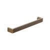Second Nature Handles - Alchester, Fluted D handle, 160mm, Aged Brass