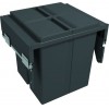 Second Nature Accessories - Pull-Out Waste Bin With Metal Lid (Fixed) 2x29 & 2x8L Bins