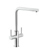 Second Nature Accessories - Aquerelli L spout tap, dual lever, Chrome