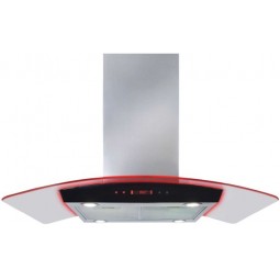 Curved Glass Island Extractor With Edge Lighting