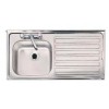 Sinks & Taps - Clearwater Contract Inset 1.0 Bowl Sink & Drainer RH 2TH