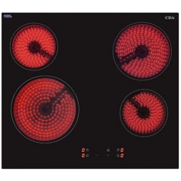 4 Zone Ceramic Hob, 60cm, Front Touch Control