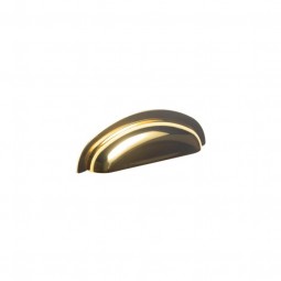 Reeth, cup handle, 96mm, Polished Brass