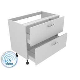 1000mm Sink Drawer Base Unit with Soft Close Drawers