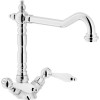 Second Nature Accessories - Antica P spout tap, dual lever, Chrome