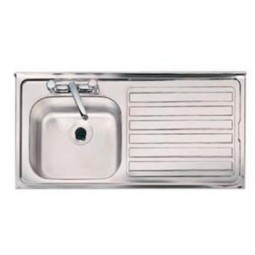 Clearwater Contract Inset 1.0 Bowl Sink & Drainer RH 2TH