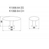Oval Knob 64mm Length
