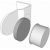 Second Nature Accessories - Magnetic Door Catch For 1909 Doors, 15mm Diameter