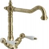 Second Nature Accessories - Antica P spout tap, dual lever, Brushed Bronze