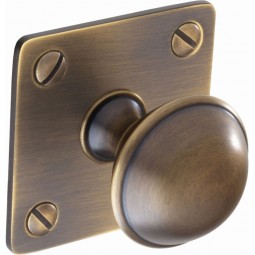 Classic Brass Knob With Backplate 32mm
