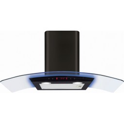 90cm Curved Glass Extractor With Edge Lighting