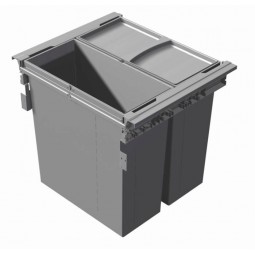 Pull-Out Waste Bin, 2 x 42 Litre Bin, For 600mm Cabinet