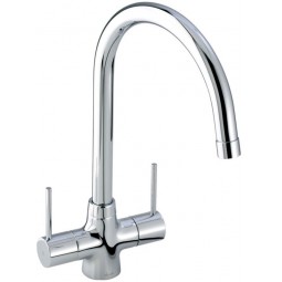 Abode Nexa Lever Twin Lever Monobloc With Swivel Spout