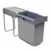 Second Nature Accessories - Pull-Out Waste Bin, 40 Litre, Full Extension Runners