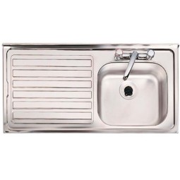 Clearwater Contract Inset 1.0 Bowl Sink & Drainer LH 2TH