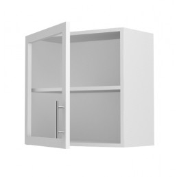 575 x 500mm Single Glass Wall Unit - includes glass shelves
