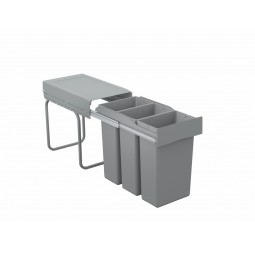 Pull-Out Waste Bin, 3 x 10 Litre Bins, For Min 300mm Cab