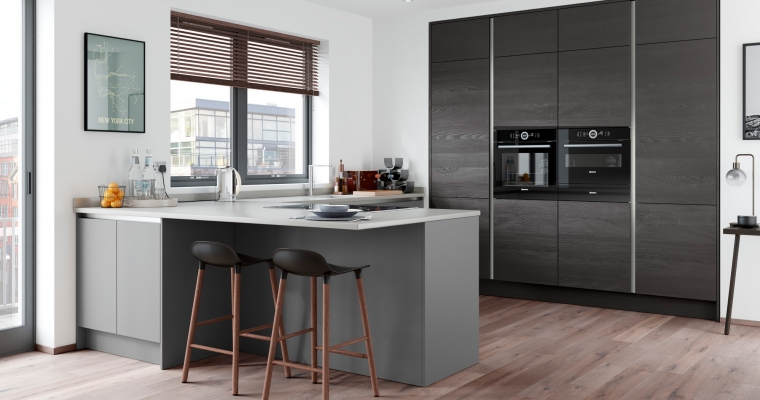 Zola Matt Handleless Dust Grey - Kitchen Stori